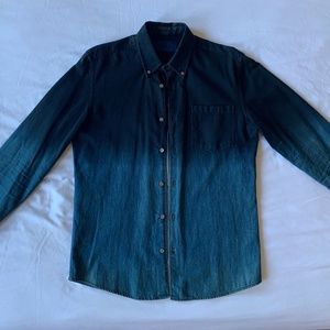 Blue Ombré Études Button Down